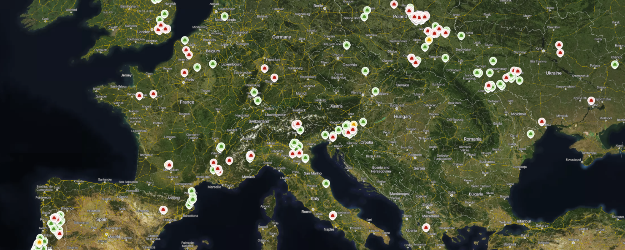 Trapview traps catching coling moth in Europe.